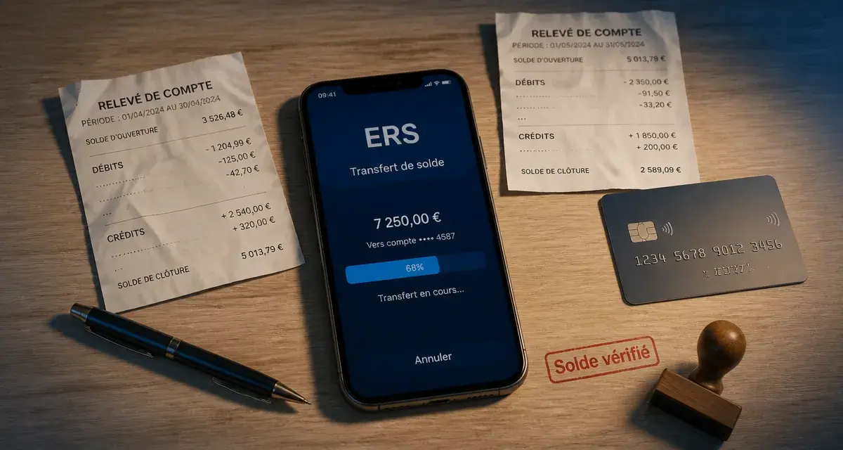 Transfert de solde ERS sur smartphone : solde sans frais cachés