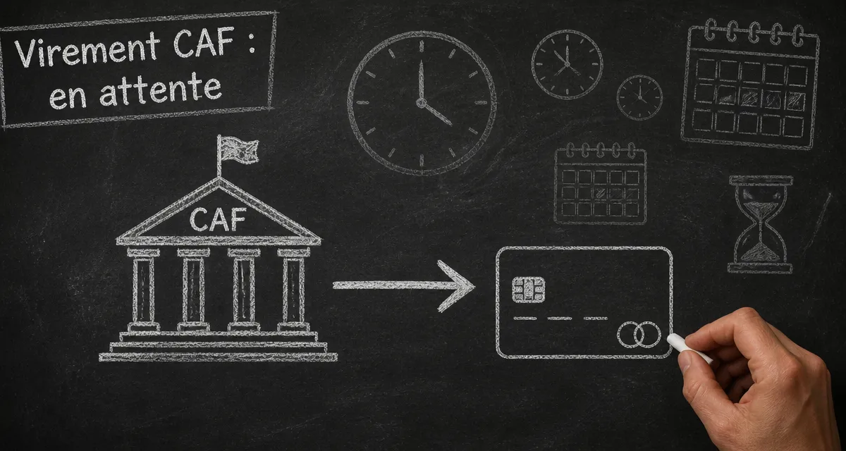 virement caf effectué mais rien sur mon compte, schéma à la craie