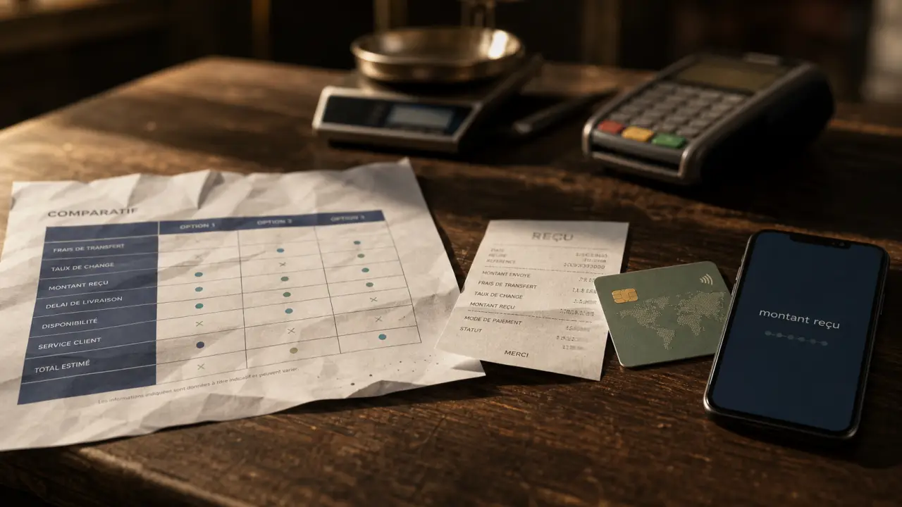 Achat de devises en ligne comparatif : taux réel, frais cachés, montant reçu