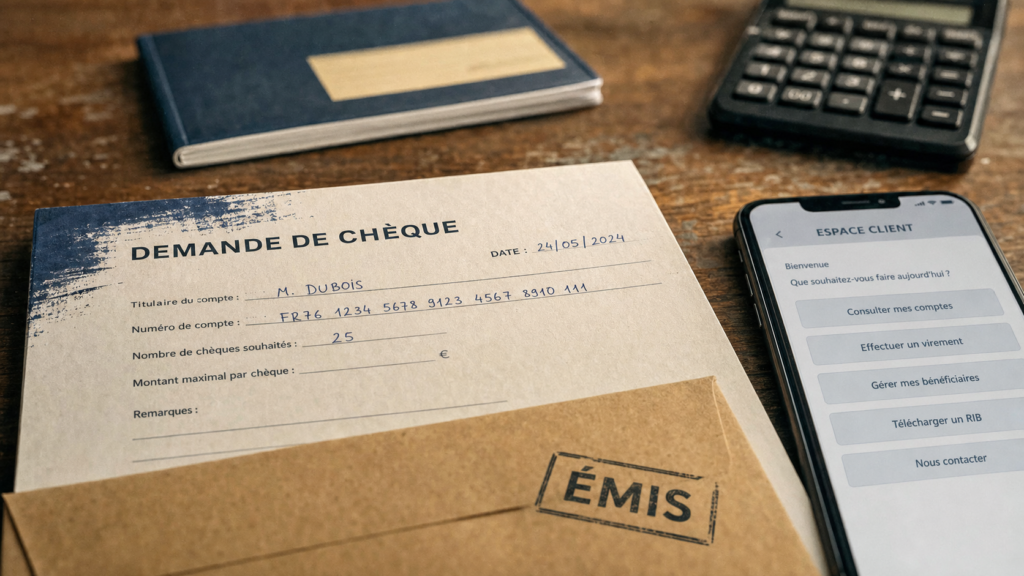 Cheque en ligne : frais, bénéficiaire et validation SMS