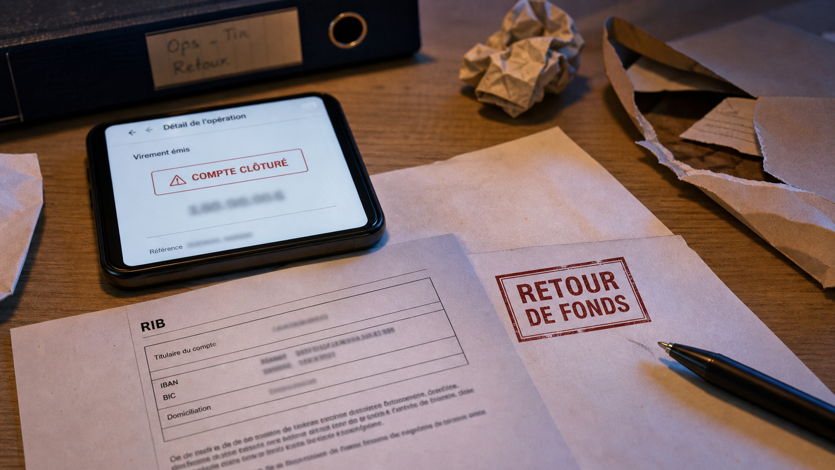 Délai retour virement compte clôturé : retour automatique sous 15 jours max