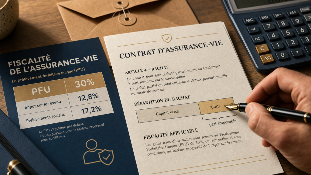 Flat taxe assurance vie : PFU 30% sur les gains