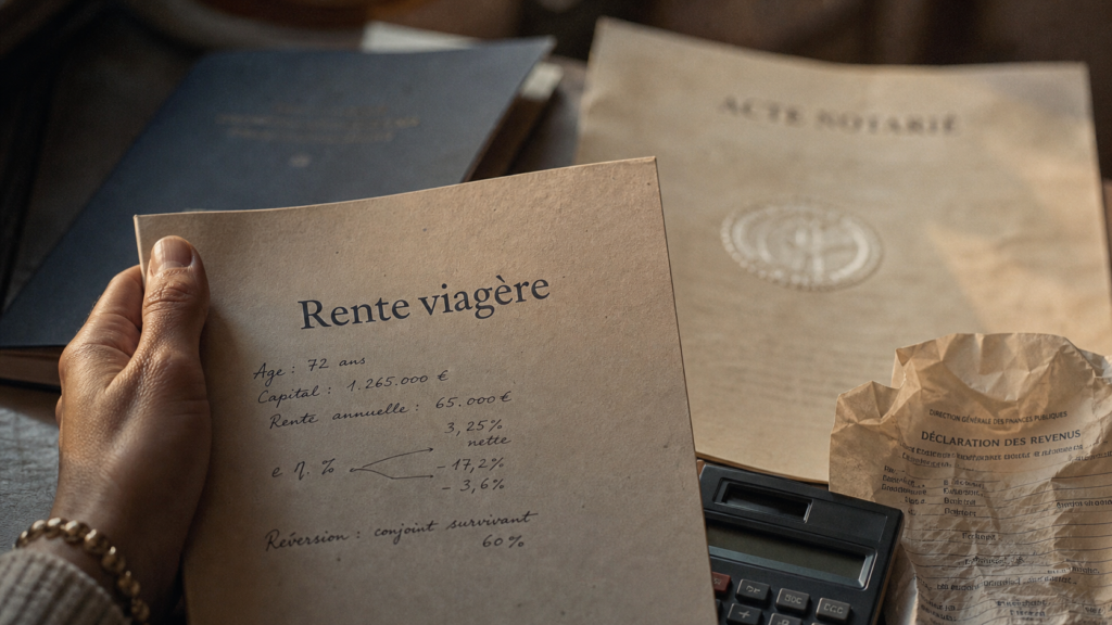Rente viagere deductible des impots : abattements et fiscalité, déclaration