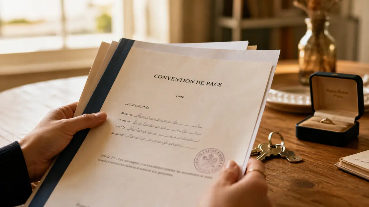 Avantage du pacse : documents de PACS et séparation des biens, impôts communs