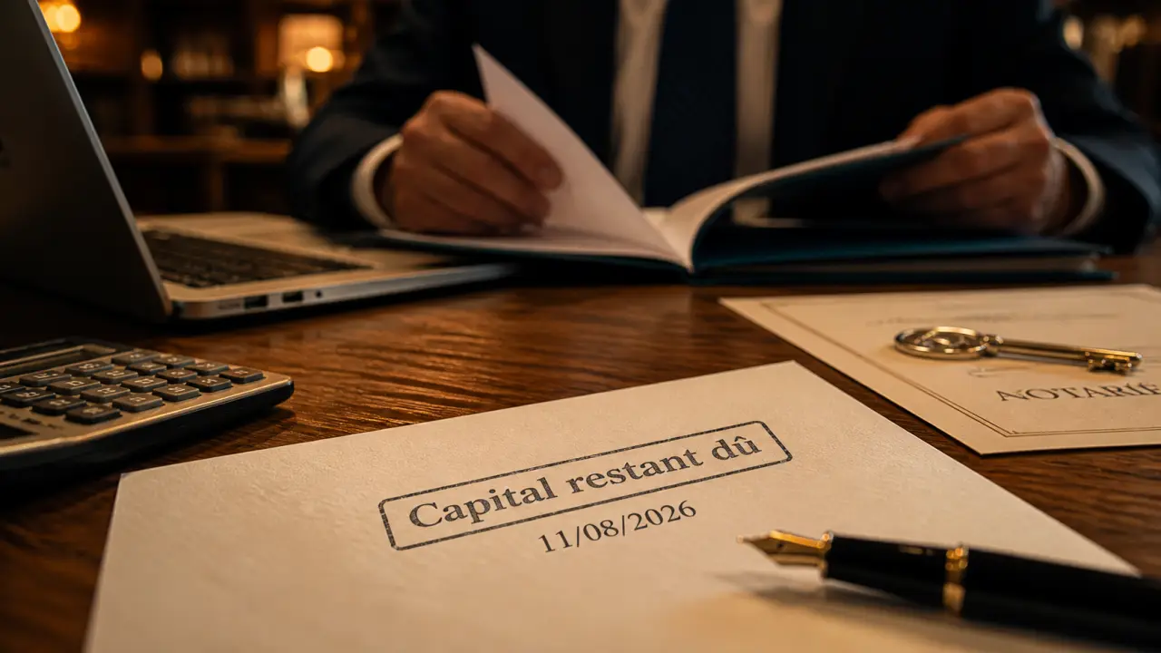 obligation remboursement prêt immobilier suite vente, capital restant dû notaire