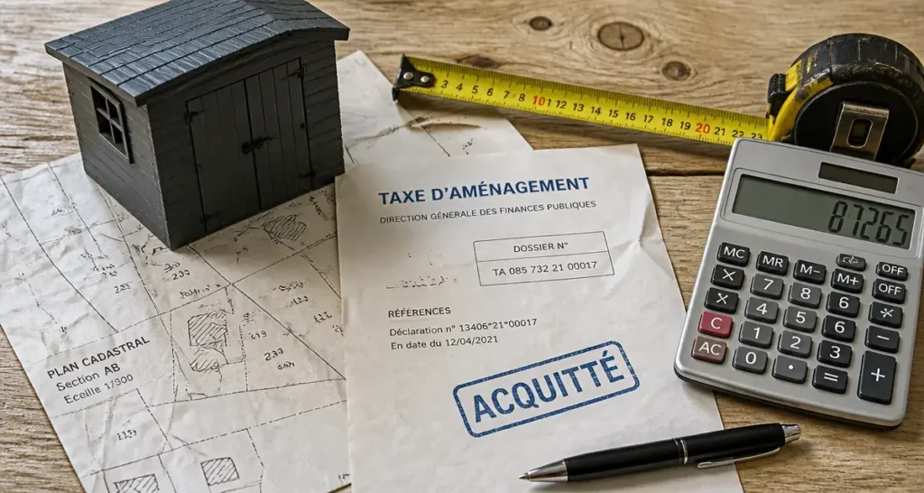 Taxe abri de jardin : seuil 5 m² et calcul