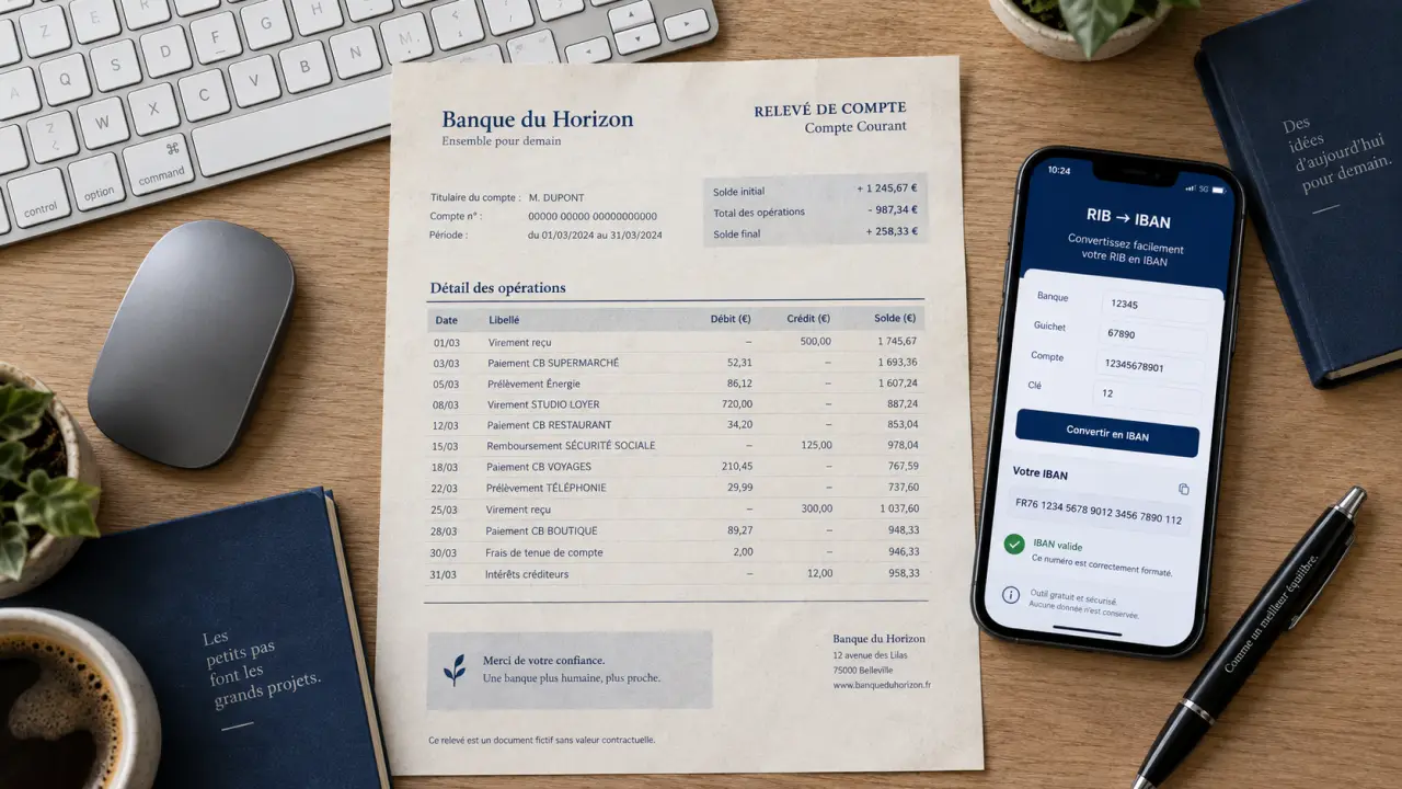 iban rib convertisseur vérifie les coordonnées RIB avant paiement