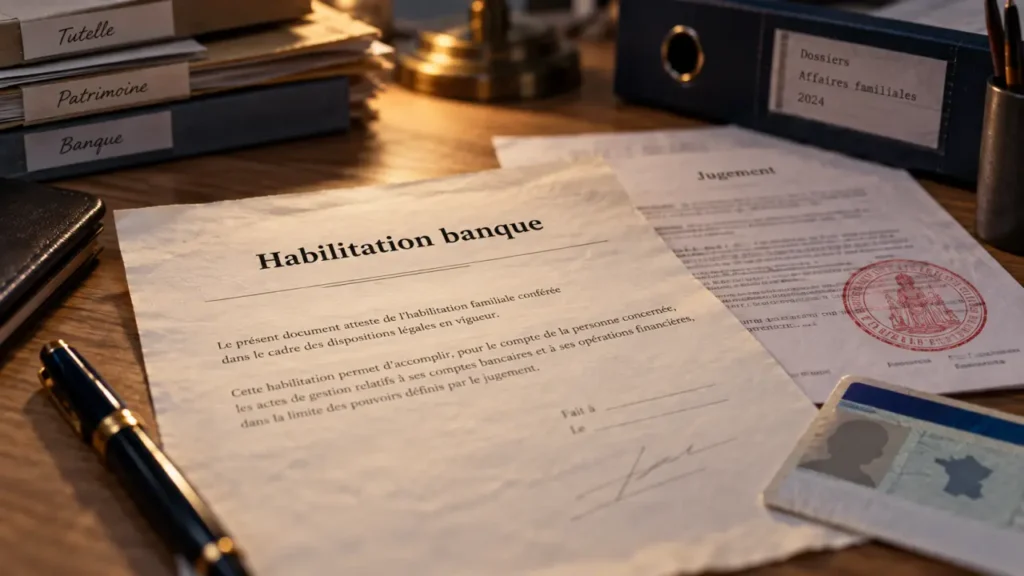 Modèle lettre habilitation familiale banque : jugement et demandes