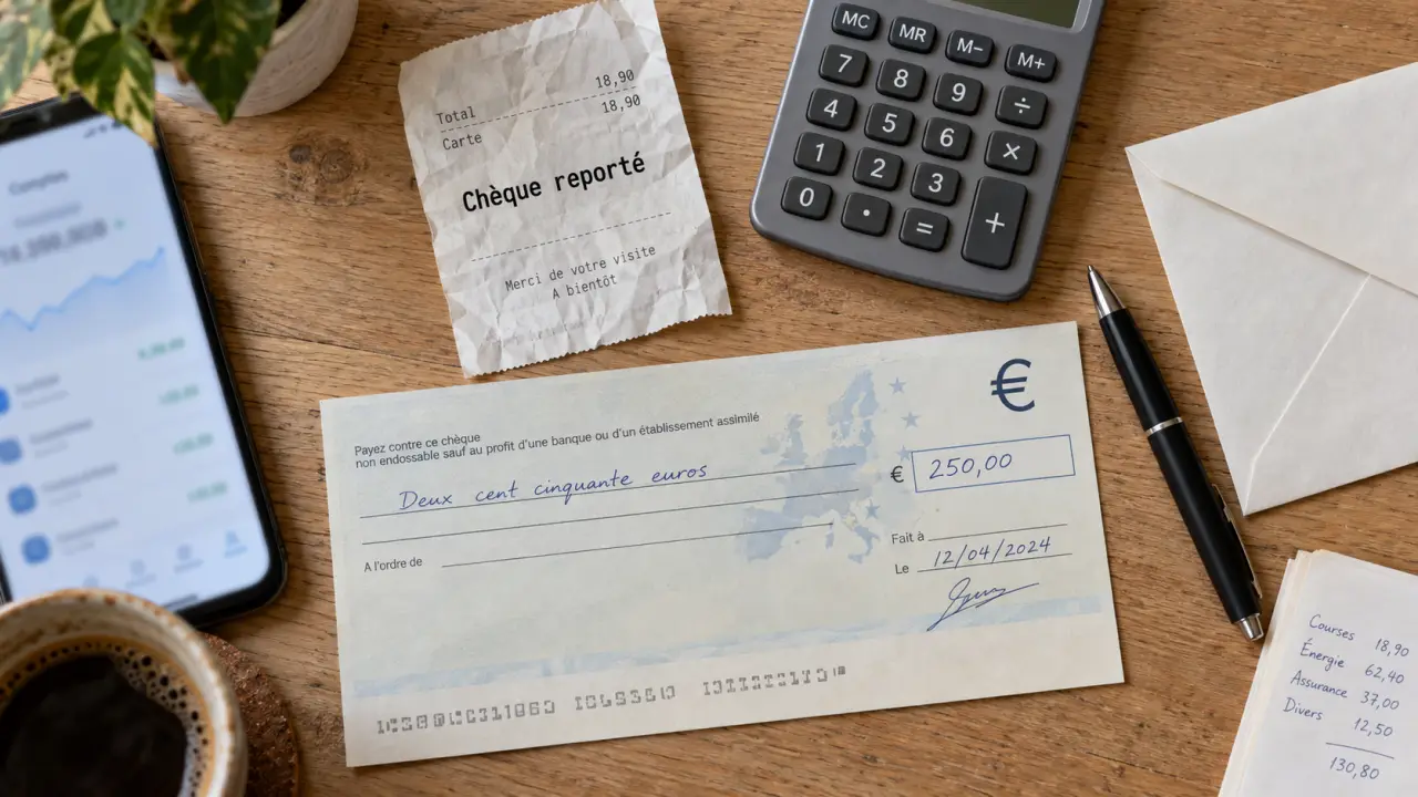 Cheque reporte : budget soulagé aujourd’hui