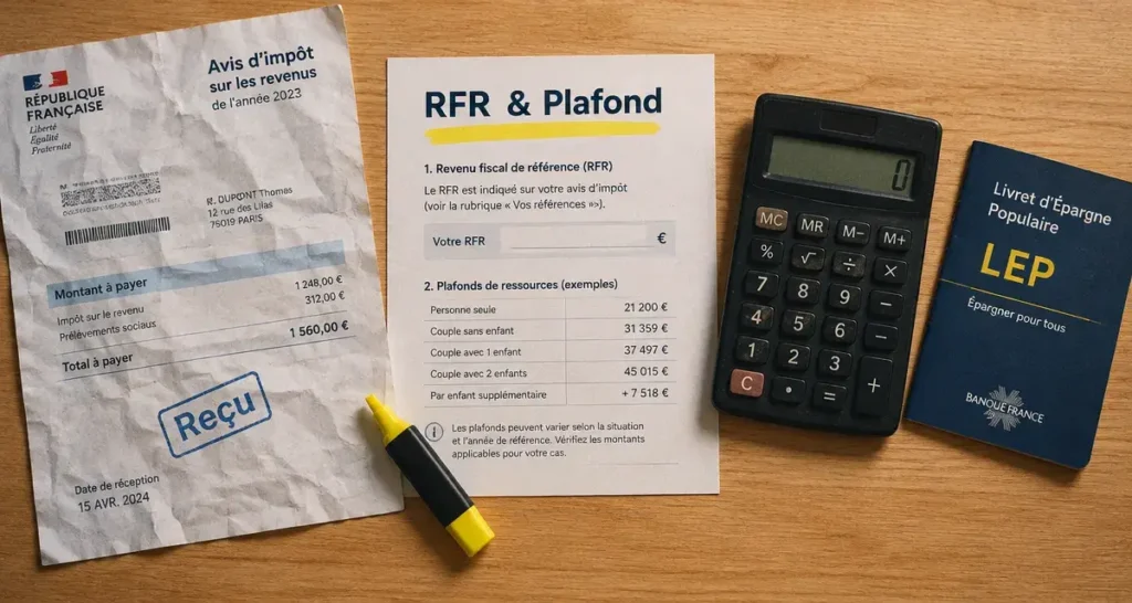 Plafond revenu lep : parts et avis d’impôt